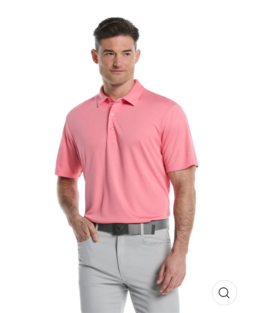 Callaway solid polo shirt 