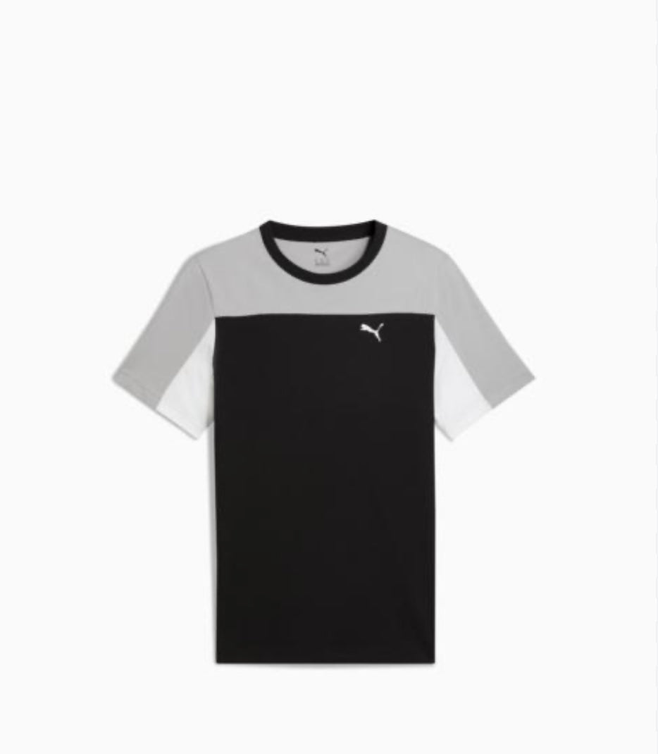 PUMA Ess Triple Block T-shirt Men Black Size SMALL